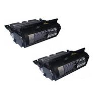 compatible multipack lexmark x646dte printer toner cartridges 2 pack -x644x21e