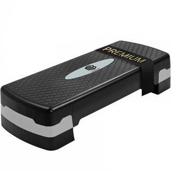 Step de Aeróbic para Fitness Tabla Plataforma Stepper Deporte Gimnasia Altura Regulable 2 Niveles Carga 100kg