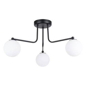 Lámpara cumo negro, 3 luces