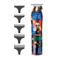 recortador perfilador para pelo y barba lk-1923 con 5 peines de 1 a 5mm y accesorios bateria recargable 35x35x16 cm color multicolor