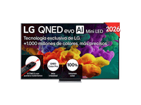 tv qned mini led 75 - lg 75qned86b6b uhd 4k procesador inteligente r8 ai processor 4k gen3 smart tv dvb-t2 h265 negro
