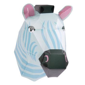 Make Your Own Zebra Head Paper Light