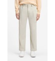 boss para hombre 50568164 pantalon chino de algodon con pinzas y bolsillo cosido beige 3634 casual poliester