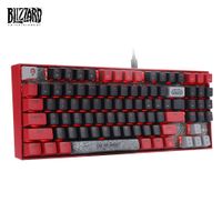 blizzard ygm1 teclado mecanico para jugar con cable usb 89 teclas cable desmontable gamer para ordenador portatil