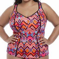 tribe vibe soft cup tankini top