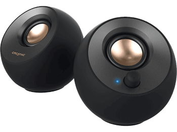 Altavoces para PC - Creative Pebble V2, 2 Altavoces, 8W, USB-C, Negro