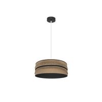 colgante natalia 1xe27 negrosaco-negro regx40x40 cm