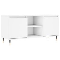 mueble de tv madera de ingenieria blanco 104x35x50 cm vidaxl