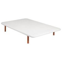base tapizada malla 3d reforzada con 5 barras transversales - blanco - 150x200cm