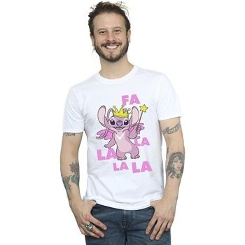 Disney Camiseta Angel Fa La La para hombre