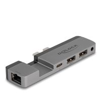 base para portatil delock 87757 thunderbolt 4 5k 100 w lan audio usb-a