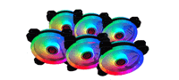 talius iris spectrum argbcronos -kit de 6 ventiladores 120 mm color negro