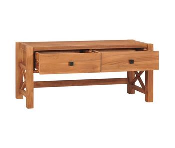 Mueble tv - mesa de tv de madera de teca 100x40x45 cm