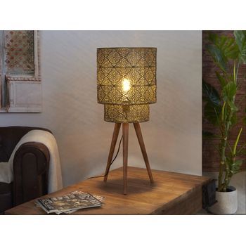 Lampara Metal Henna 32dx76 Cms. 32dx76 Cms