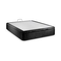 base de cama con almacenaje plegable ascot  black  200 x 90 cm