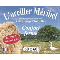 dodo set de 2 almohadas meribel plumettes 60x60cm
