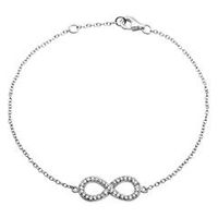 pulsera de filigrana de plata signo del infinito