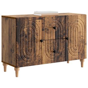 Mueble De Tv | Mueble De Salón | Gabinete De Tv Con Cajón Madera Envejecida 89 X 34,5 X 60 Cm