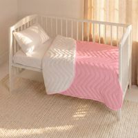 arista colcha cuna 100x130 cm rosa
