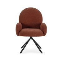 sillon giratorio con brazos tapizado textil comodo y moderno
