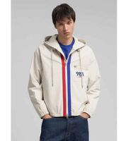 replay para hombre m849000085420 cazadora con detalles en contraste blanco s casual poliester poliamida