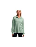 camiseta de fitness under armour tech 12 zip- twist mujer verde