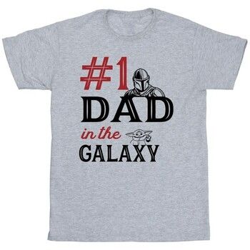 Disney Camiseta Mandalorian Number One Dad para hombre