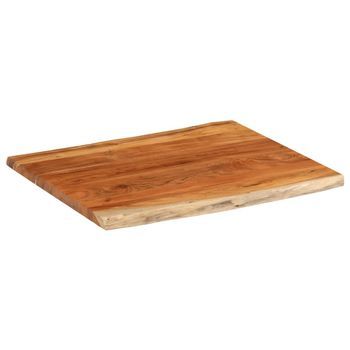 Tablero De Mesa | Tablero Escritorio Rectangular Borde Natural Acacia 90x80x2,5 Cm