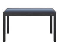 mesa extensible de jardin cora gris oscuro