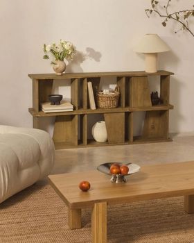 Estantería modular de diseño en color marrón