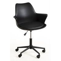 silla synk office de polipiel 916159 cm - negro