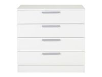 comoda 4 cajones 76x80x40 cm color blanco