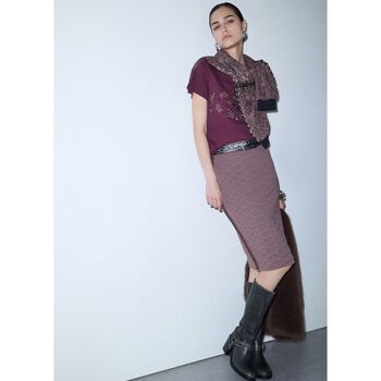 Liu Jo Falda Falda midi de punto jacquard para mujer
