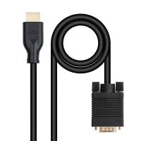 adaptador de cable nanocable 10154602 vga macho a hdmi macho 18 m negro