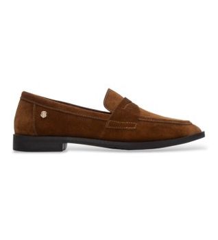 Carmela para mujer. 16429003-CAMEL Mocasines de Piel 164290 marrón claro (38), 1 a 3cm, Serraje, Ninguno, Casual, Clásico