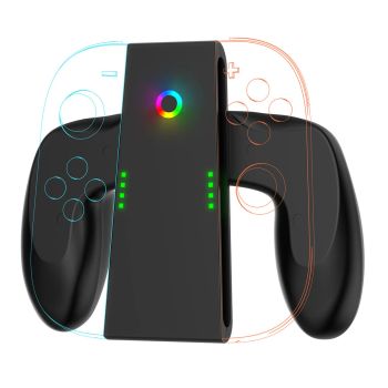JYS JYS-NS2287 Switch2 Joy-Con agarre magnético de carga Type-C para base de carga rápida para gamepad dual con indicado
