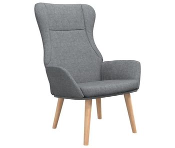 Vidaxl sillón de relax de tela gris claro