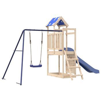 Parque Infantil | Área De Juegos De Exterior De Madera Maciza De Pino