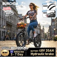 burchda 2026 nueva r8sv bicicleta electrica plegable urbana bateria de litio 48v20ah ebike con neumaticos gruesos de 20 pulgadas 40 bicicleta electrica para adultos
