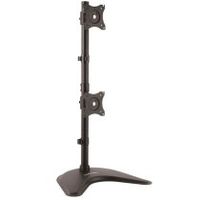 startechcom soporte vertical para 2 monitores de montaje vesa - base ajustable vesa para 2 pantallas 27 o 34 ultrawide 10kg