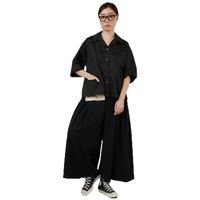 wendy trendy camisa jacket 221210 - black para mujer