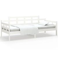 sofa cama  cama individual  cama para adultos madera maciza de pino blanco 90x200 cm