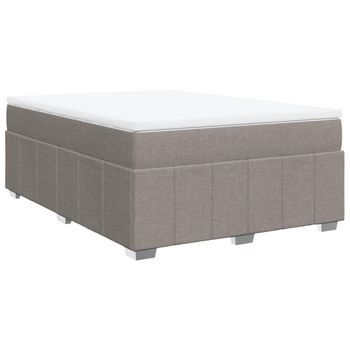 Cama Tapizada 200x140x46 Cm Tejido - Taupe