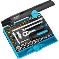 hazet 854t juego de llaves de vaso r cuadrado hueco 14 pulgadas 63 mm r perfil de traccion de hexagono exterior perfil torx exterior perfil torx interior perfil de ranura perfil phillips ph perfil de hexagono interior r 1rxr5