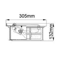 plafon de techo beacon square 2 luces
