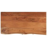 tablero rectangular madera de acacia borde vivo 80x40x25 cm vidaxl