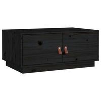 mesa de centro 50x80x35 cm madera - negro