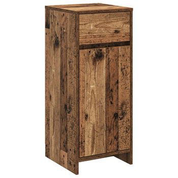 Mueble De Cuarto De Baño Madera Envejecida 35 X 36,5 X 85 Cm Vidaxl