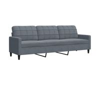 sofa de 3 plazas - sofa de salon terciopelo gris oscuro 210 cm
