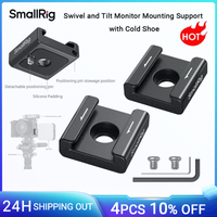 soporte de montaje de zapata fria antorsion smallrig 2 piezas4 piezas con tornillos de 14 -20 para microfono de monitor de luz led para jaula smallrig -5032